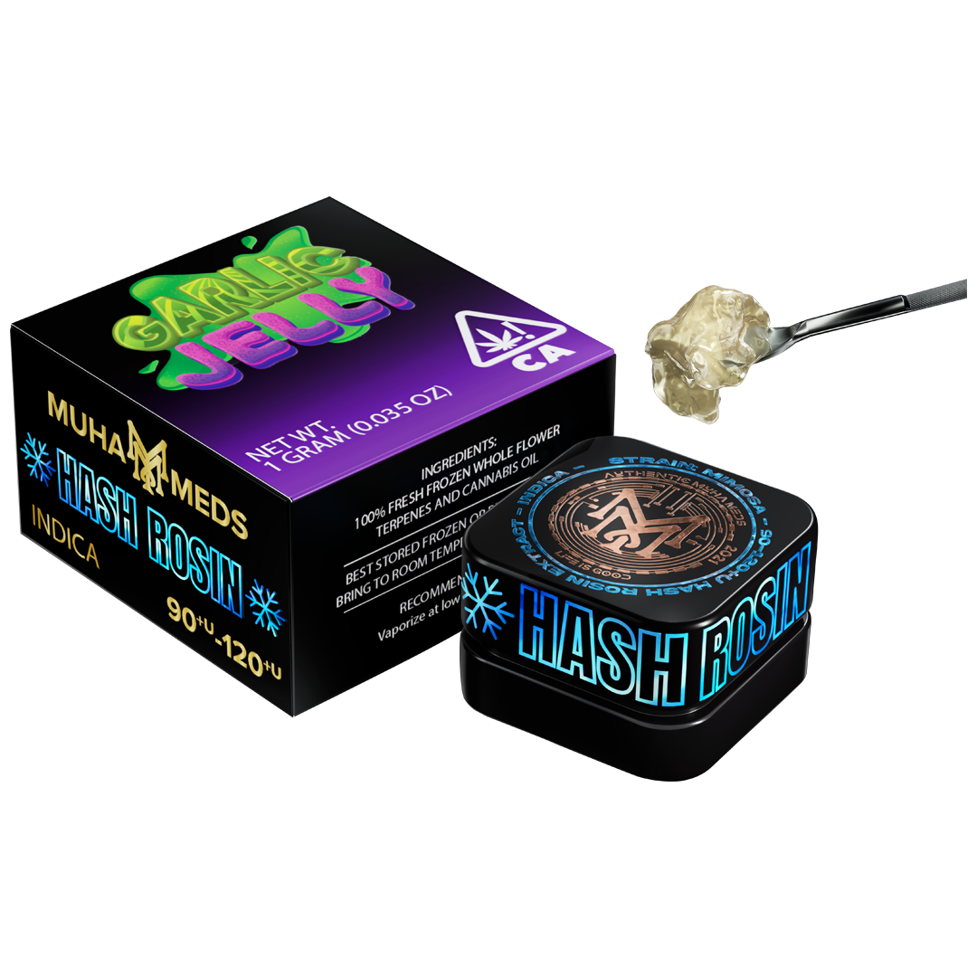 Garlic Jelly Muha Meds Hash Rosin | Indica - Muha Meds USA