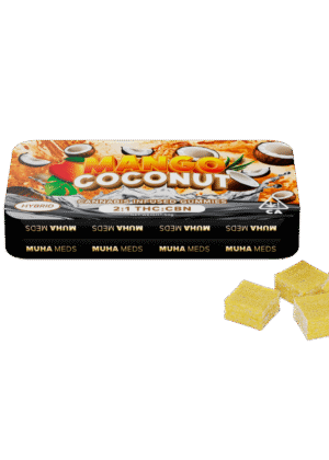 Muha Meds Mango Coconut Gummies | Hybrid - Muha Meds USA