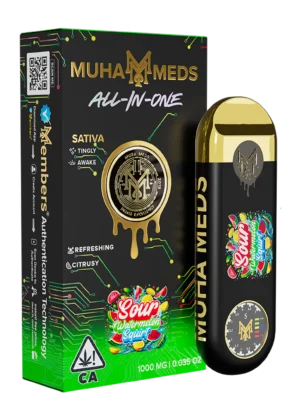 New Muha Gen 3 Sour Watermelon Squirt Sativa | 1000MG - Muha Meds USA